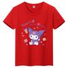 Sanrio Family CUTE Kurumi Cute Printed Childrens TShirt Roundneck Pure Cotton Family Clothing for Parents and Children