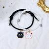 Halloween Couple Bracelet Mutual Attraction Magnet Matching Bracelets Rope Braided Bracelet for His Her Couples Jewelry