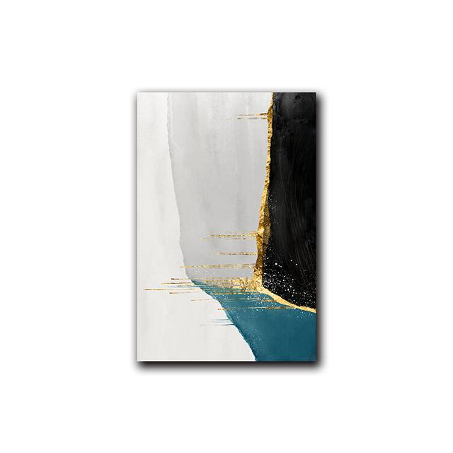 Abstract Shape Traces of Pigment Gravity Painting Simple Canvas Art Poster Print Modern Wall Picture Living Room Corridor Decor