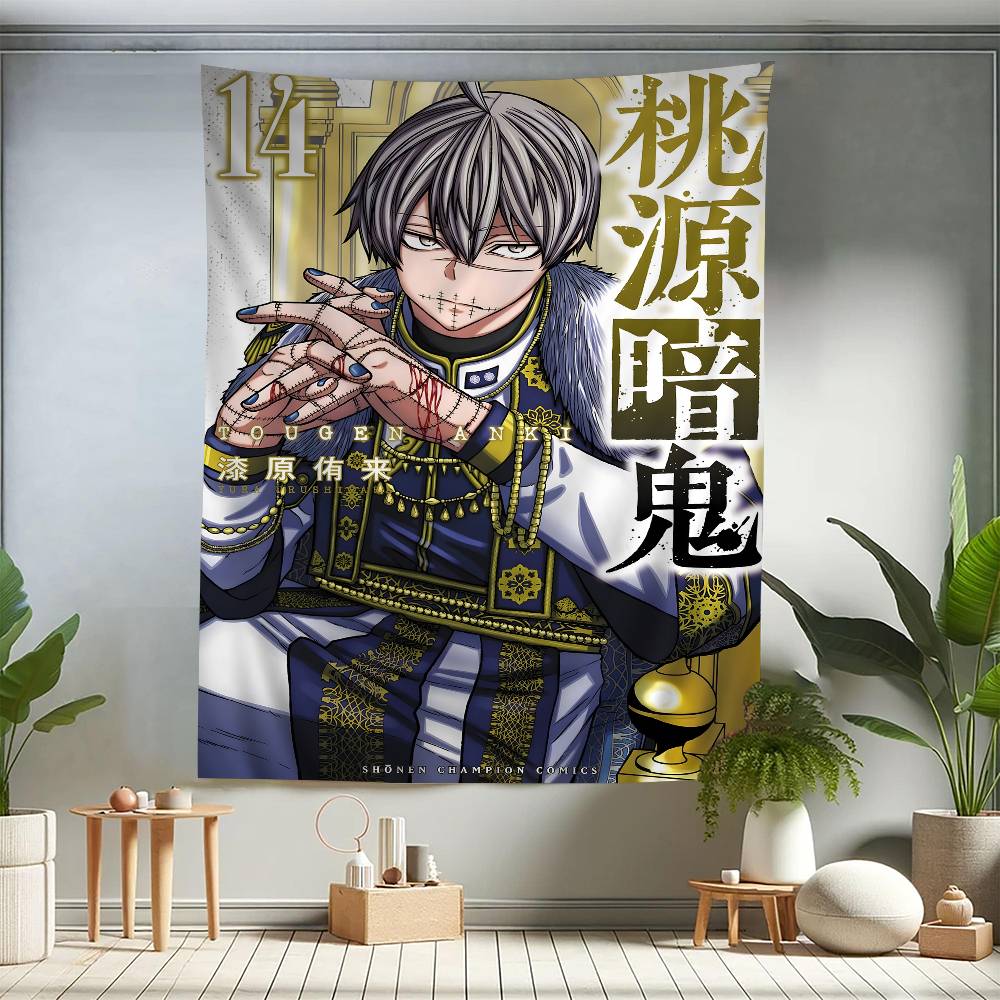 Hot Anime TTougen AAnki DIY Wall Tapestry Art Science Fiction Room Home Decor Wall Art Decor