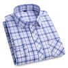 2027 New Men's Plaid Shirts Long Sleeve Cotton Checked Shirt Formal Fashion Thin Soft Classic Basic Casual Male Clothing 6XL 5XL