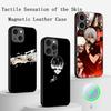Pop Hot Tokyo Ghoul Anime Pattern Phone Case For iPhone 17 16 15 14 13 12 Plus Pro Max High-end Luxury Magsafe Sheepskin