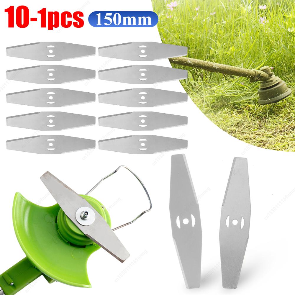 1-6PCS Garden Weed Saw Blades 150mm Metal Grass String Trimmer Head Blade Replacement Lawn Mower Fittings Parts Power Tools