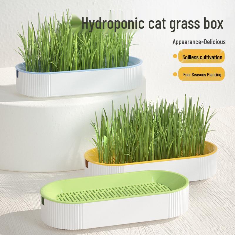 Hydroponic Cat Grass Set: Catnip Planting Box for Pet Snacks
