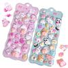 BLOOPIC Squishy Butt Set of 3D Cute Animal Squishy Stress Planner Reward Decorative Smartphone Case Album DIY Stickers, 2, Stickers, Relief, Fluffy,