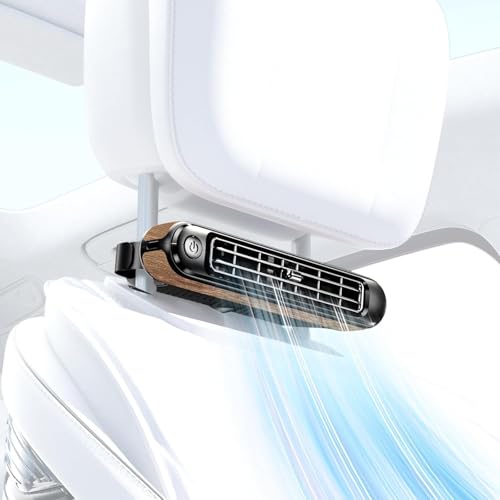ORIZURU WORKS Car Fan, Air Circulation, Starts Immediately, Button Operation,