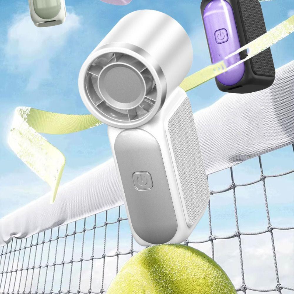 Air Turbo Tech Handheld Turbo Fan LED Display Pocket Fan Powerful USB Rechargeable Fan Home