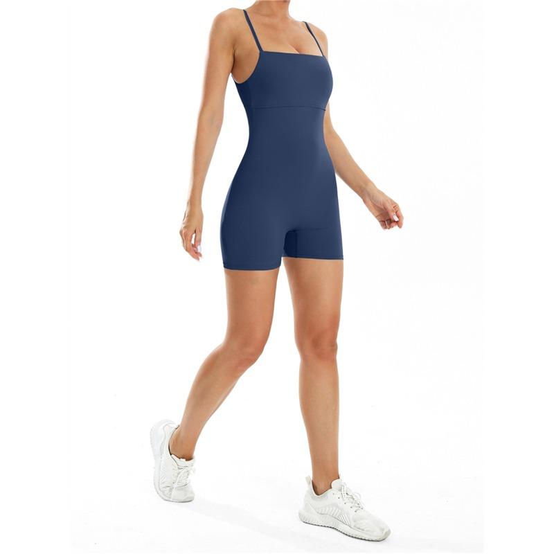 Peach Hip-lifting Tight-fitting One-piece Yoga Wear for Women, Nude-feeling Quick-drying Sports Back-beautiful Fitness Wear Short Suit