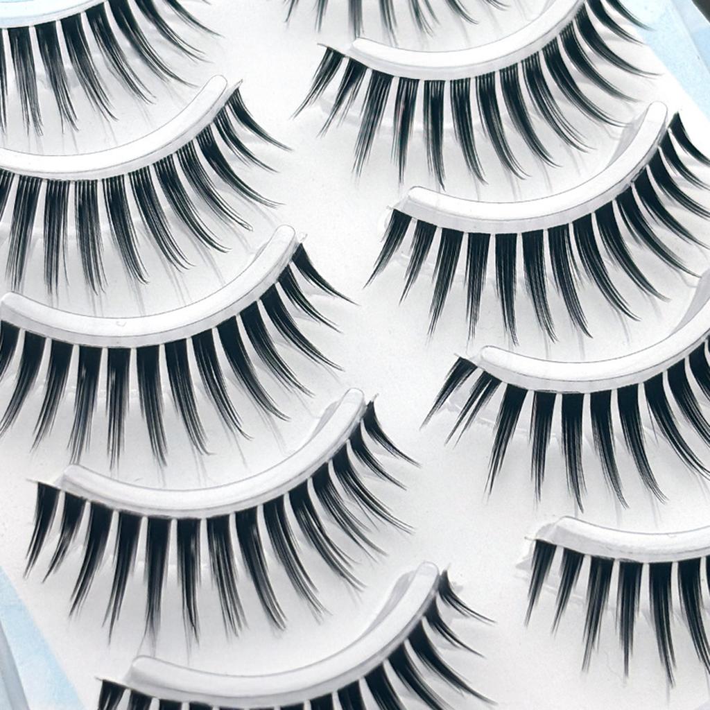 9-14mm Strip Wispy Fake Lashes C Curl Natural Look False Eyelashes Perfect Gift To Girls Or Ladies