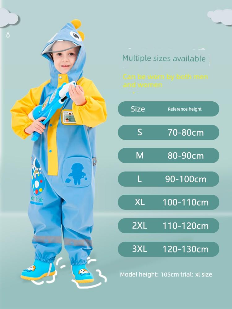 Set Impermeabile Intero con Pantaloni per Bambini, Tuta Impermeabile Integrale per Bambini Piccoli, Studenti, Scuola Materna, Bambine e Bambini, Stivali da Pioggia e Pioggia