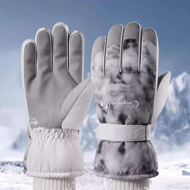 Winter Cycling Gloves Non Slip Touch Ski Gloves Snowboard Accessories Waterproof Pocket Warm Men'S And Women'S Gloves