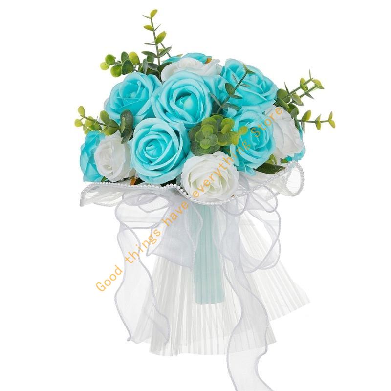 Wedding Bouquets Bridal Bouquets Wedding Party Flower Decorations for Ceremony, Anniversary, Valentines, Photography 55KF