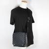 LOUIS VUITTON District PM Shoulder Bag N41028 black Damier Grafitto Canvas mens Used