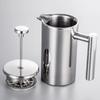 1000ml French Press Coffee Maker Stainless Steel Double Walled Insulated Coffee Pot (BPA Free,No FDA)