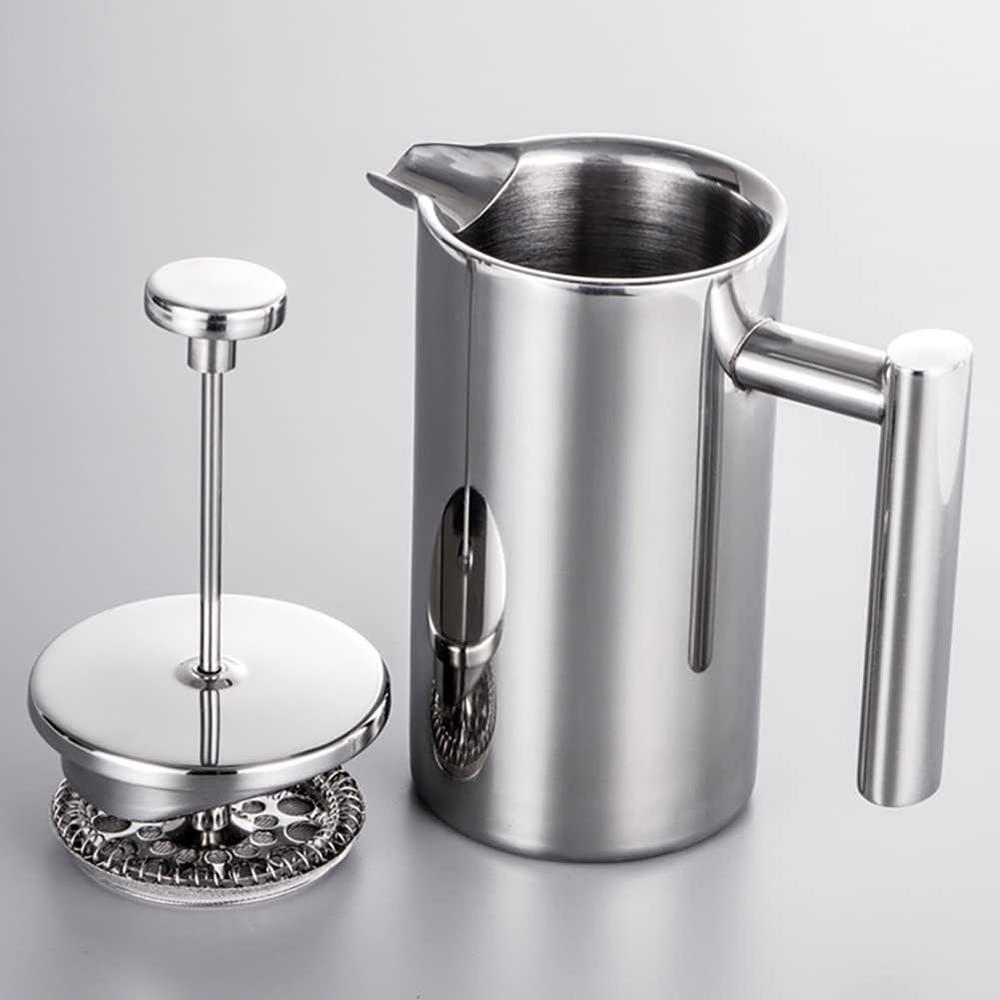 1000ml French Press Coffee Maker Stainless Steel Double Walled Insulated Coffee Pot (BPA Free,No FDA)