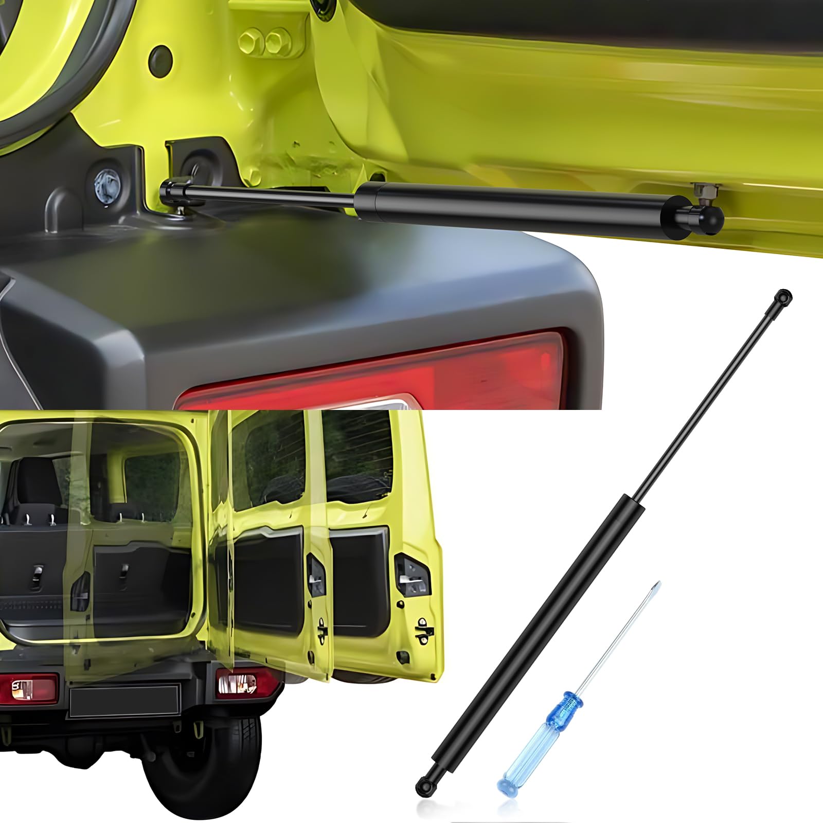 

Technological Rear Door Free Compatible with Jimny JB64W and Opens and Closes Up to 90 Free Stop Stepless Jimny Rear Gate Jimny Freely Fixes Rear Door чёрный