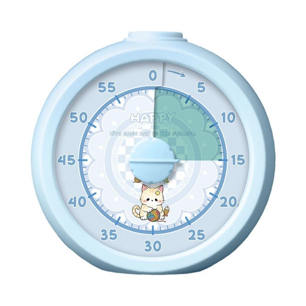 Silent Operation Countdown Alarm Clock Portable Kitchen Timer Student Timer Visual Timer Home Use синий