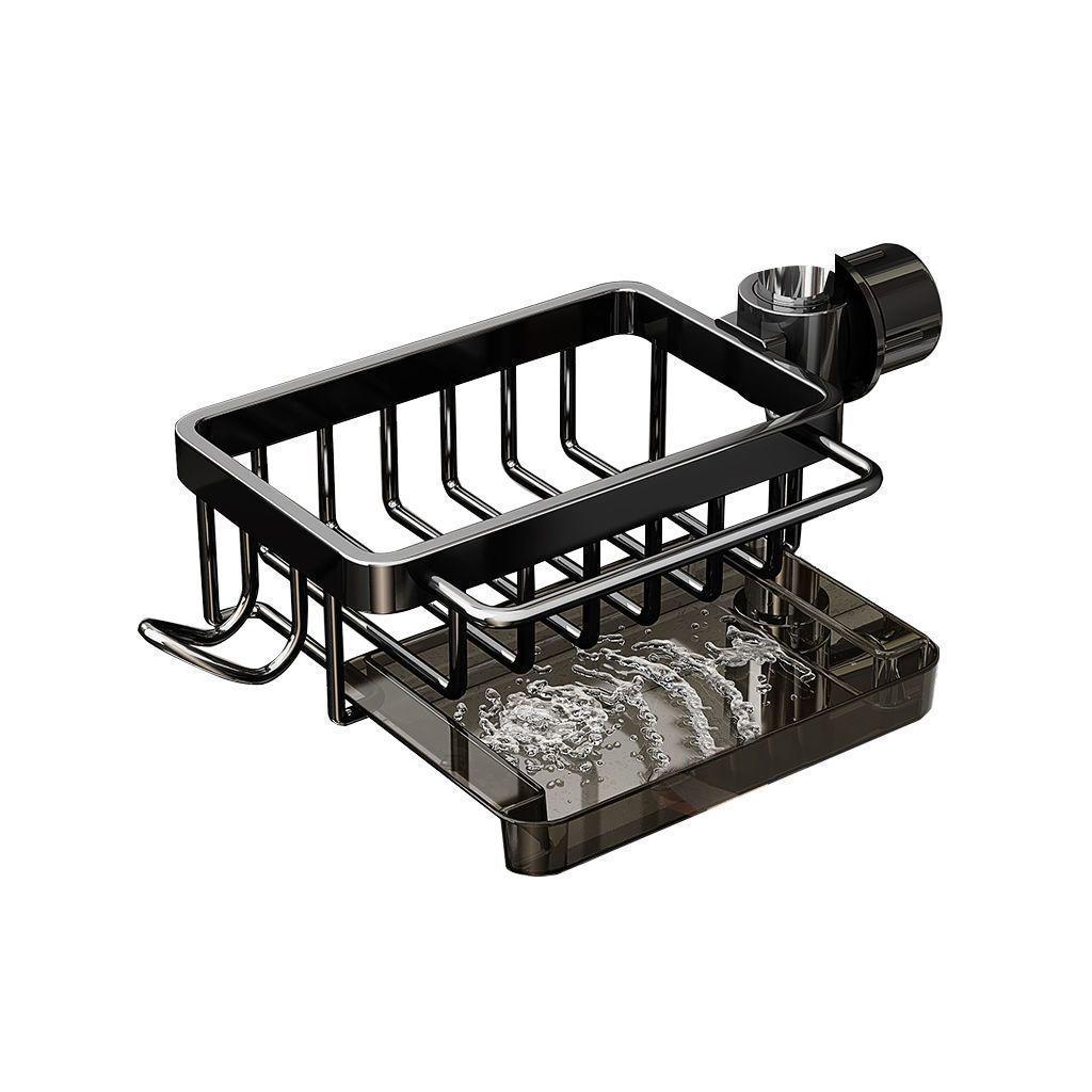 Universal Above-Faucet Dish & Storage Rack with Steel Wool Holder