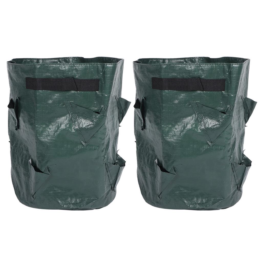 2PCS 10 Gallon Strawberry Planter Growing Bags Container with 8 Pocket for Indoor Outdoor