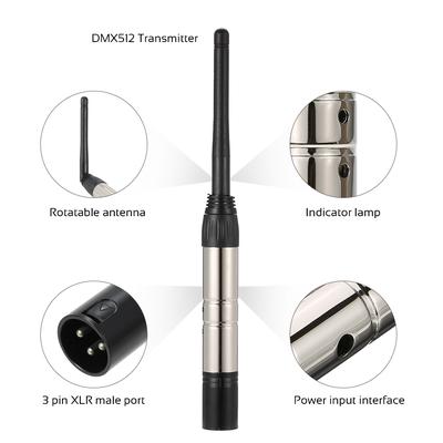 DMX512 4PCS Transmitter Receiver Kit Portable 2.4G ISM Wireless for Party DJ Show Club Disco KTV