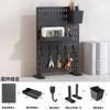 Pegboard Wandpaneel Geen-Boor Opbergrek Wandmontage voor Studiekamer Woonkamer Gamingkamer