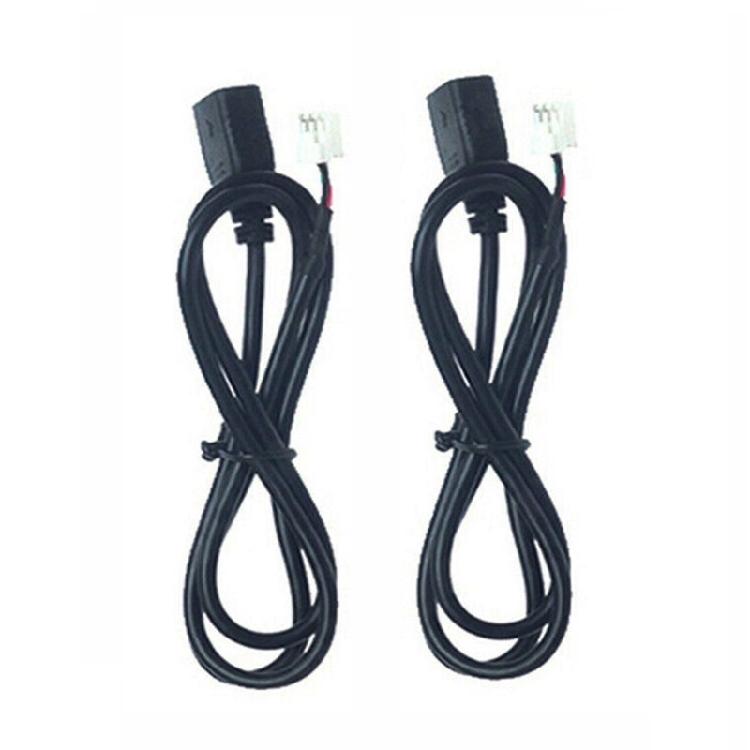 

Auto 4Pin+6Pin Connector AUX USB Port Panel USB Extension Adapter Cable 75cm 2x 1