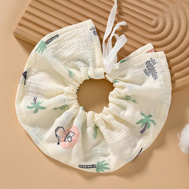 Soft Six-Layer Pure Cotton Baby Bib - Gauze Newborn Saliva Towel