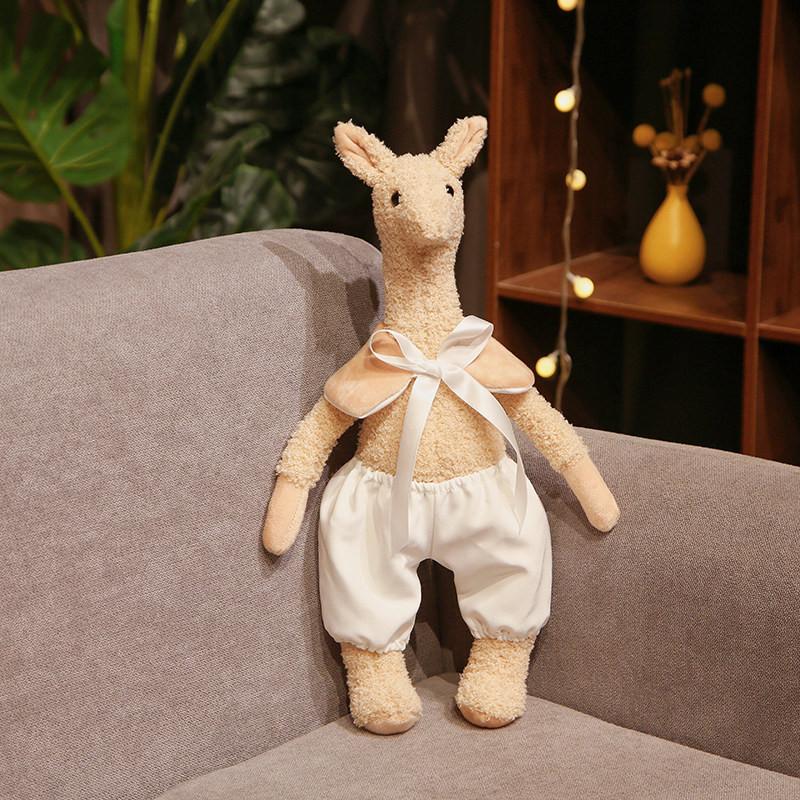 Giraffe Suspender Trousers Plush Toy Stuffed Animal Doll Decoration 40cm Gift