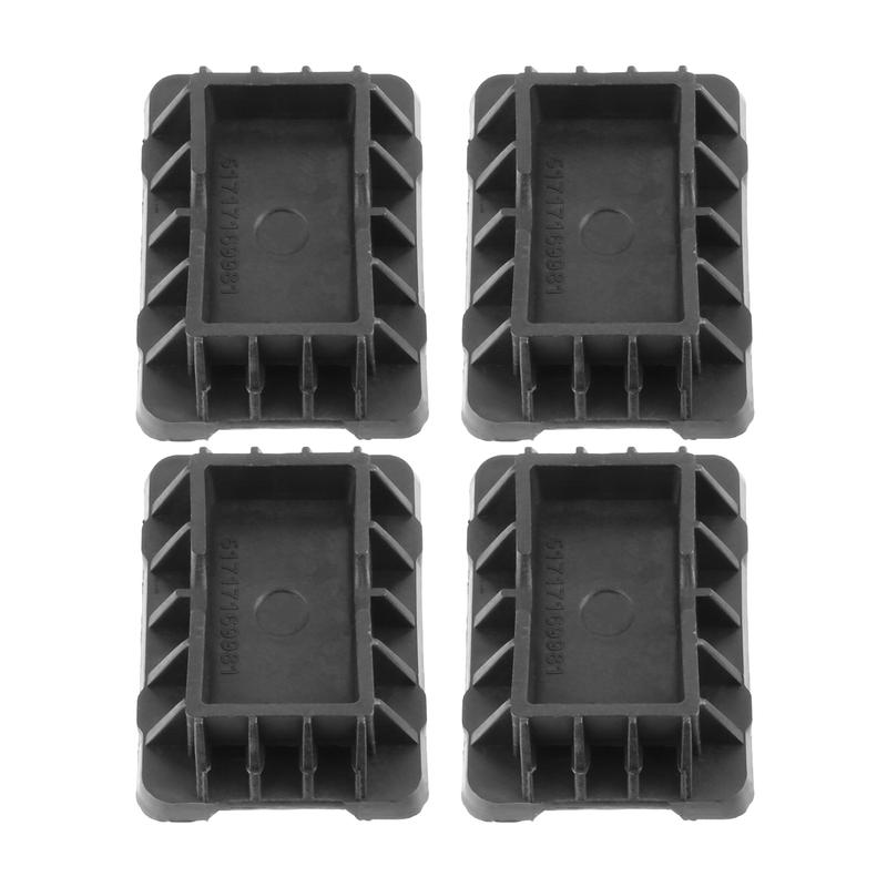 4pcs Black Car Jack Pad Under Support Pads 51717169981 for BMW 1 3 4 6 Series Rubber Auto Jack Point Support Plug Lift 2007-2016