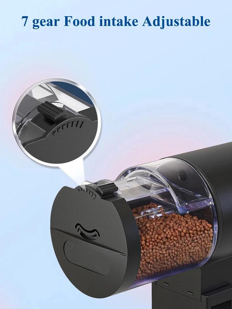 Automatic Fish Feeder for Aquarium,Manual and Automatic Mode,100ml Capacity Auto Fish Feeders Easy To Set Up with Battery