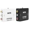 Accuracy Mini Video Converter High Definition AV HDMI Converter for Home 1080p or 720p Video Signal  Black / White