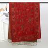 Bufanda Women's Jacquard Printed Scarf, EthnicTassel Travel Scarf, Long Silk Shawl, New Fashion, Winter.
