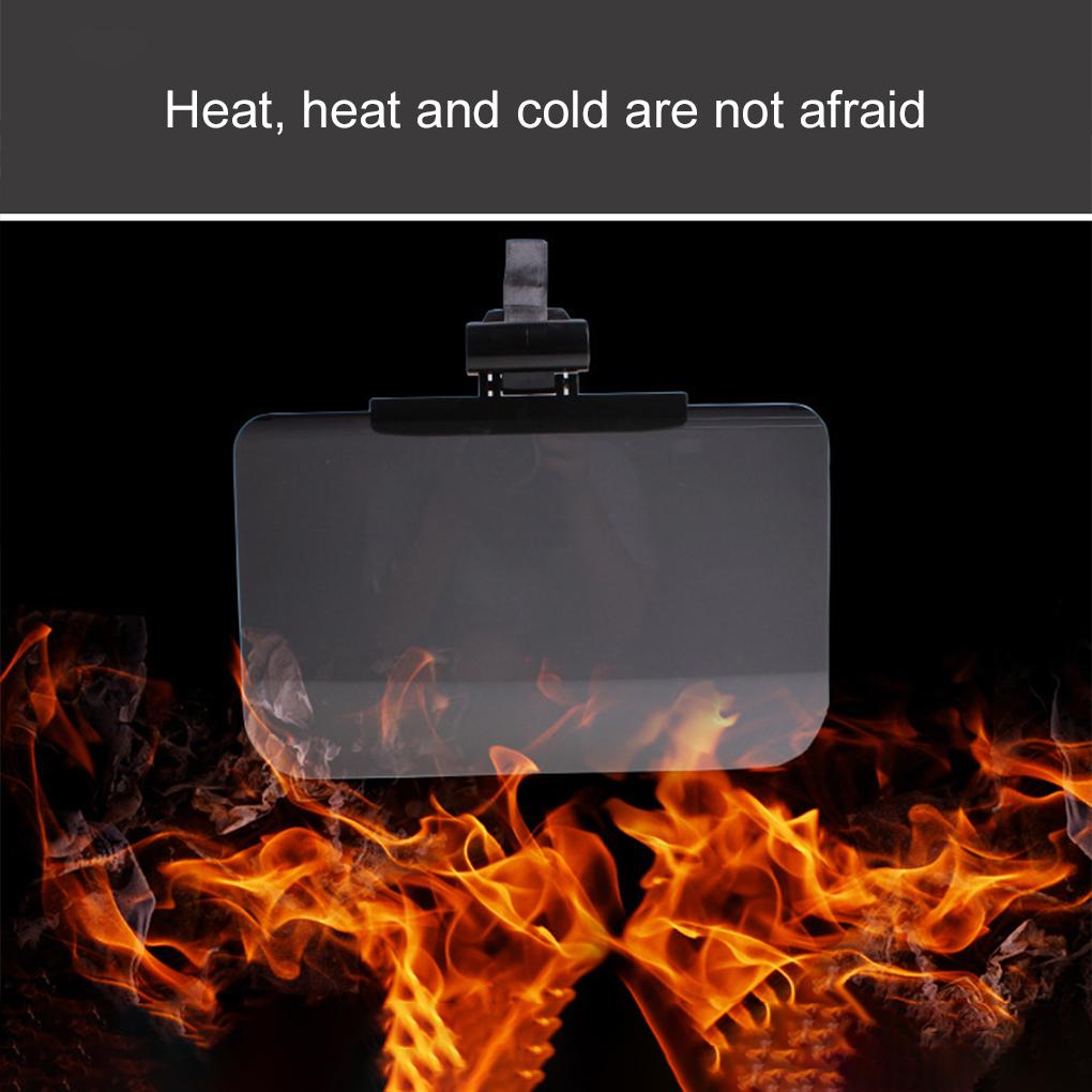 34.5×16.5CM Car Sun Visor Rotatable Adjustable Polarized Sunshade Plate Clear Vision Anti-Glare Anti-UV Sun Visor Blocker