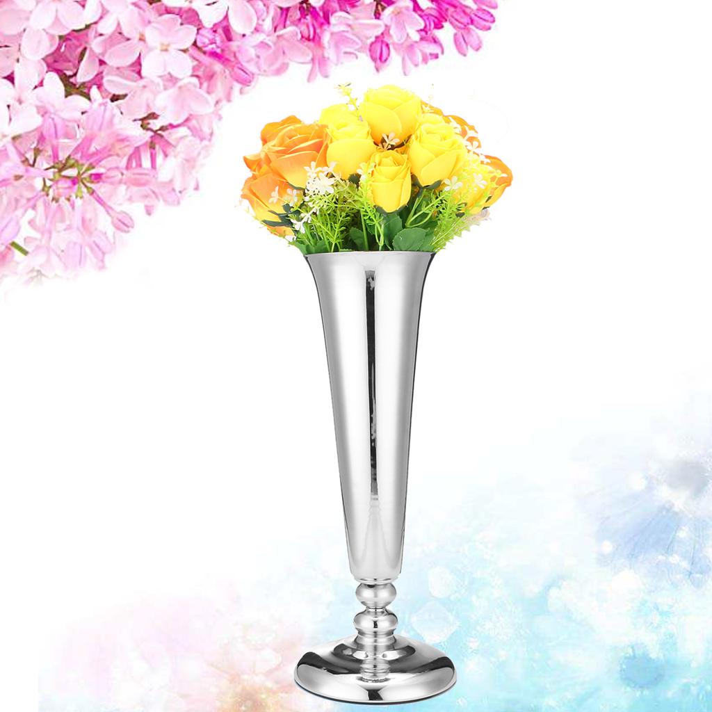 Buy Stunning Large Silver Plated Luxury Conic Vase Display Centrepiece