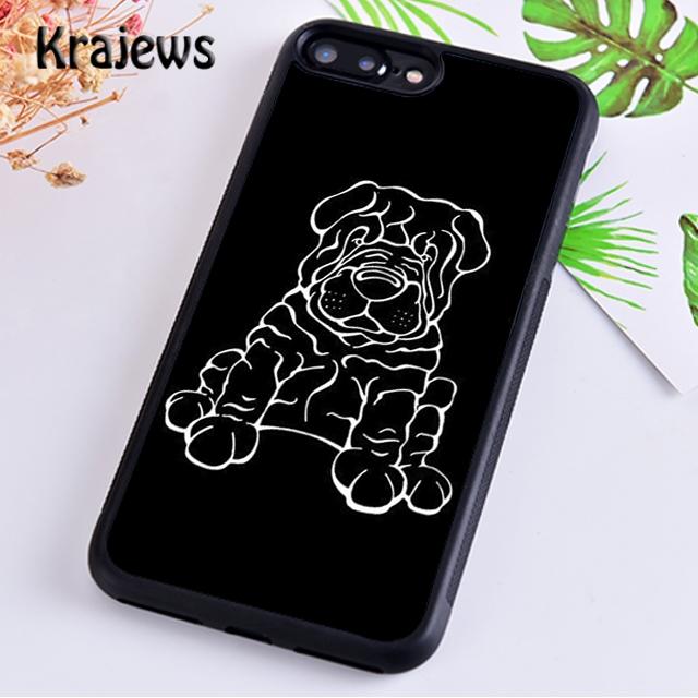 Krajews Canvas Art Shar Pei Mum Best Guard Dogs For iPhone 17 Air 16 Phone Case Cover 15 14 Plus 12 13 Pro Max
