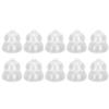 10 Pcs Sound Amplifier Dome Soft Silicone Anti Static Dual Layer Closed Sound Aid Tips 8mm 0.31in