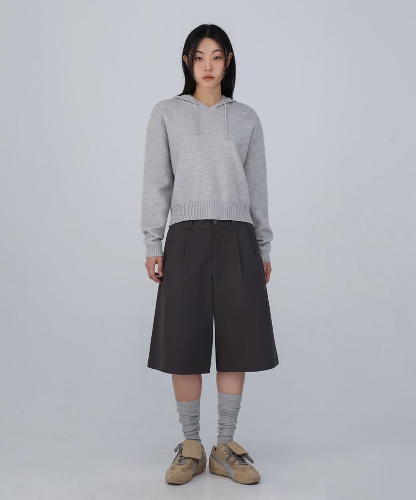CHICKS Caden Hoodie Knit Grey