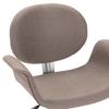 Dining Room Chair Swivel Taupe Fabric