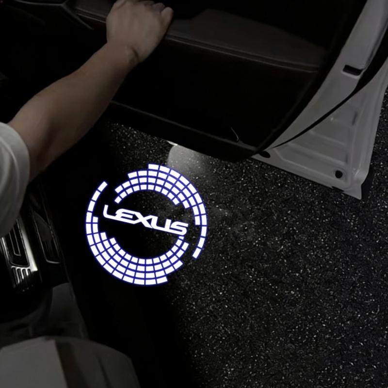 2026 Hot Interior Stickers LED Car Door Projector Welcome Ghost Shadow Light Accessories For Lexus RX ES GX LS LX IS GS UX Serie
