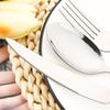 1/2/4/6Set Cutlery Stainless Steel Kitchen Black Gold Dinnerware Luxury Silverware Set Knife Cake Fork Spoon Flatware Set