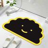 Cute Black Cat Shaped Quick-Dry Diatomaceous Earth Bath Mat Funny Cat Lovers Soft Diatom Mud Absorbent Floor Mat