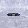 Natural Blue Tiger's Eye Beaded Bracelet Tiger's Eye Beaded Gemstone Stretchable Bracelet Evil Eye Protection Charm Bracelet For Men