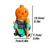 Pumpkin Resin Knight Halloween Decoration Figurine Light Garden Ornament Gift