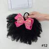 2pcs/ Luxury Kids Hair Buns Kids Afro Puff Soft Like Natural Human Hair Hand Feel Marley Kinky Bulk for Hair Girl with Elastic