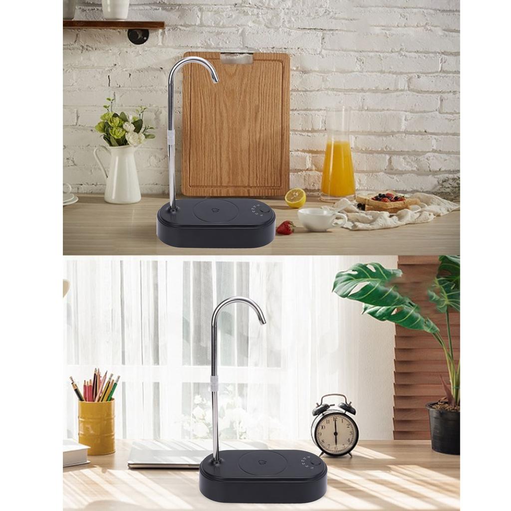 Desktop Water Dispenser with Hose Electric Bottle Drinking   Tray for Living Room Kitchen Bedside