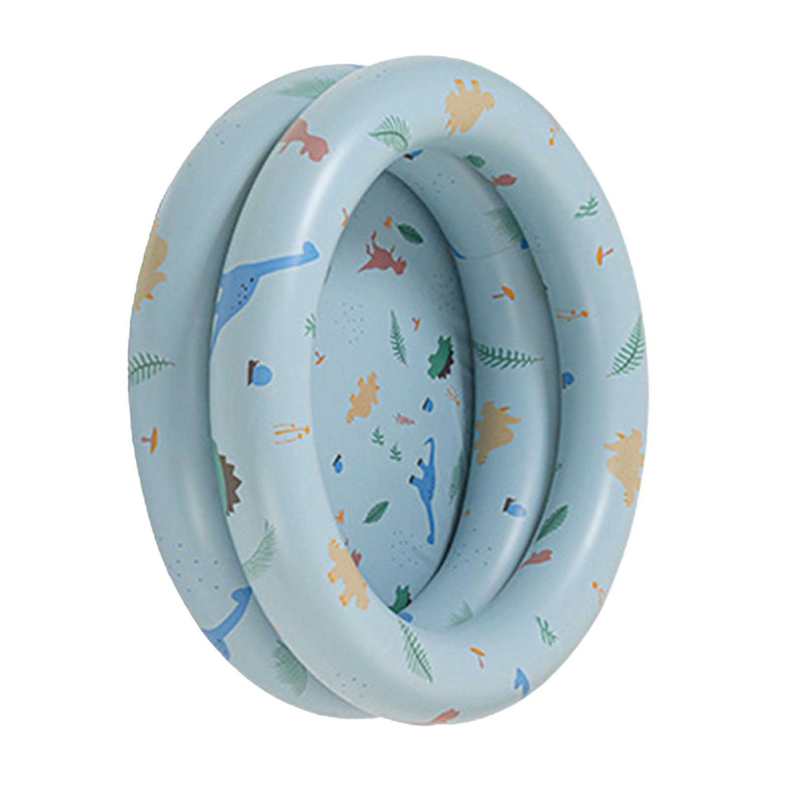 

Надувной бассейн, детский ретро-надувной бассейн, семейный милый стиль, утолщенный водный бассейн Blue Dinosaur