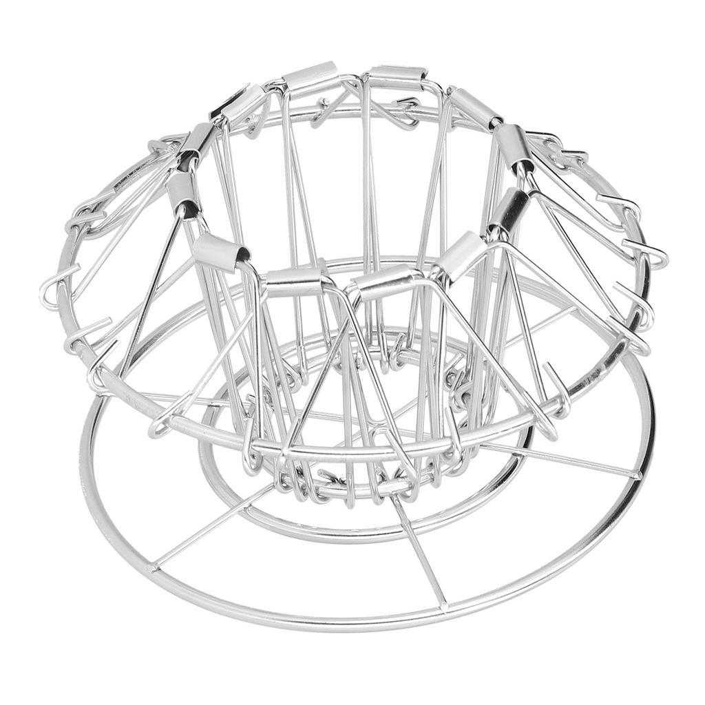 HandMade Coffee Filter Stand DripType 3Holes Foldable Stainless Steel CakeType Coffee Filter Holder(Silver )