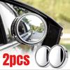 2 pezzi specchio per angolo cieco convesso con cornice rotonda sicurezza guida grandangolare 360 gradi regolabile specchietto retrovisore trasparente accessori per auto