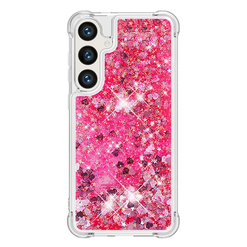 S24 Fe Case On For Funda Samsung Galaxy S24 FE Cover Glitter Dynamic Liquid Case For Samsung S 24 Ultra S24+ S24FE Cases Coque