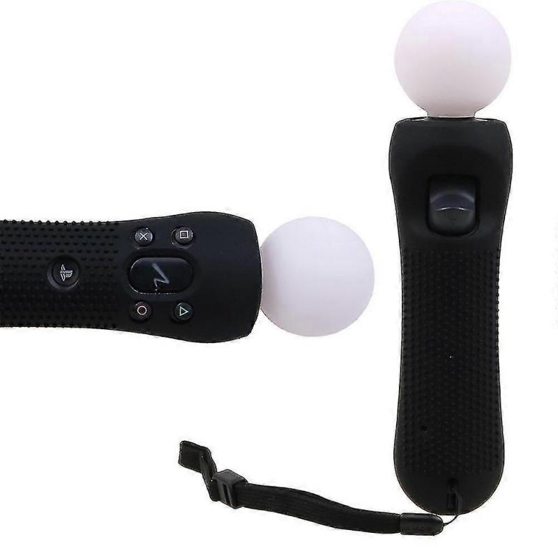 1 Pcs For Playstation Ps Vr Move Motion Controller Anti-slip Silicone Rubber Cover Protective Skin Case Black Blue Red Jp GuanGuan